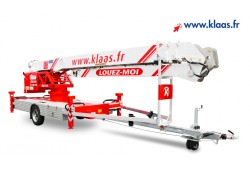 Location grue mobile sur remorque klaas k23-33